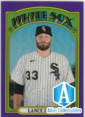 2021 Topps Heritage High Number Purple Refractor #709 Lance Lynn - White Sox